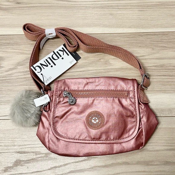 Kipling Handbags - NWT Kipling Women’s Metallic Crossbody Mini Bag